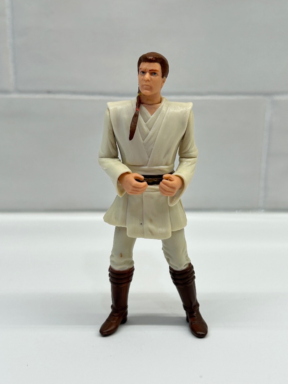 Vintage 90s Hasbro Star Wars Episode 1 Obi-Wan Kenobi Action Figure (d2)